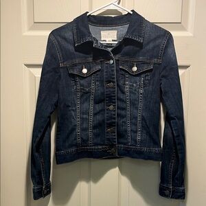 Caslon Dark Blue Denim Jacket - Women's
